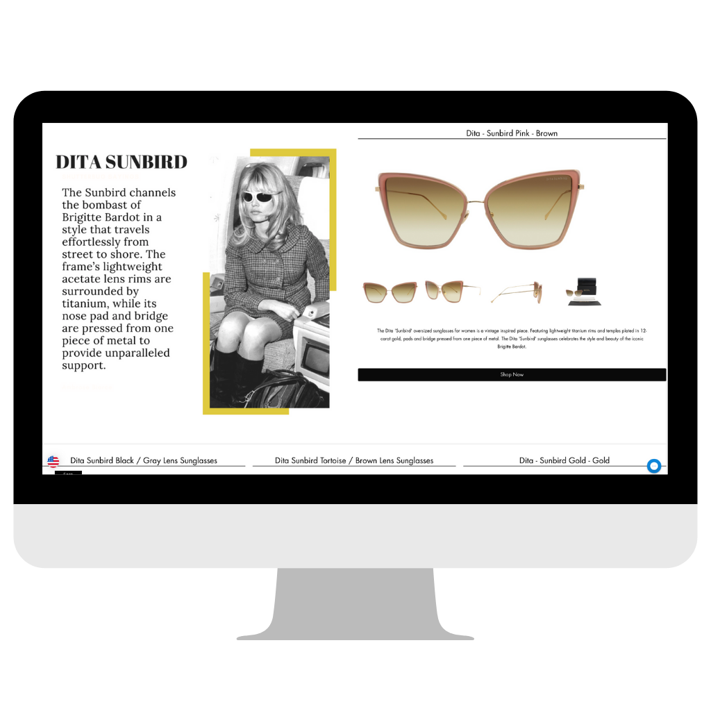 Dita-Sunglasses-Website-design-2