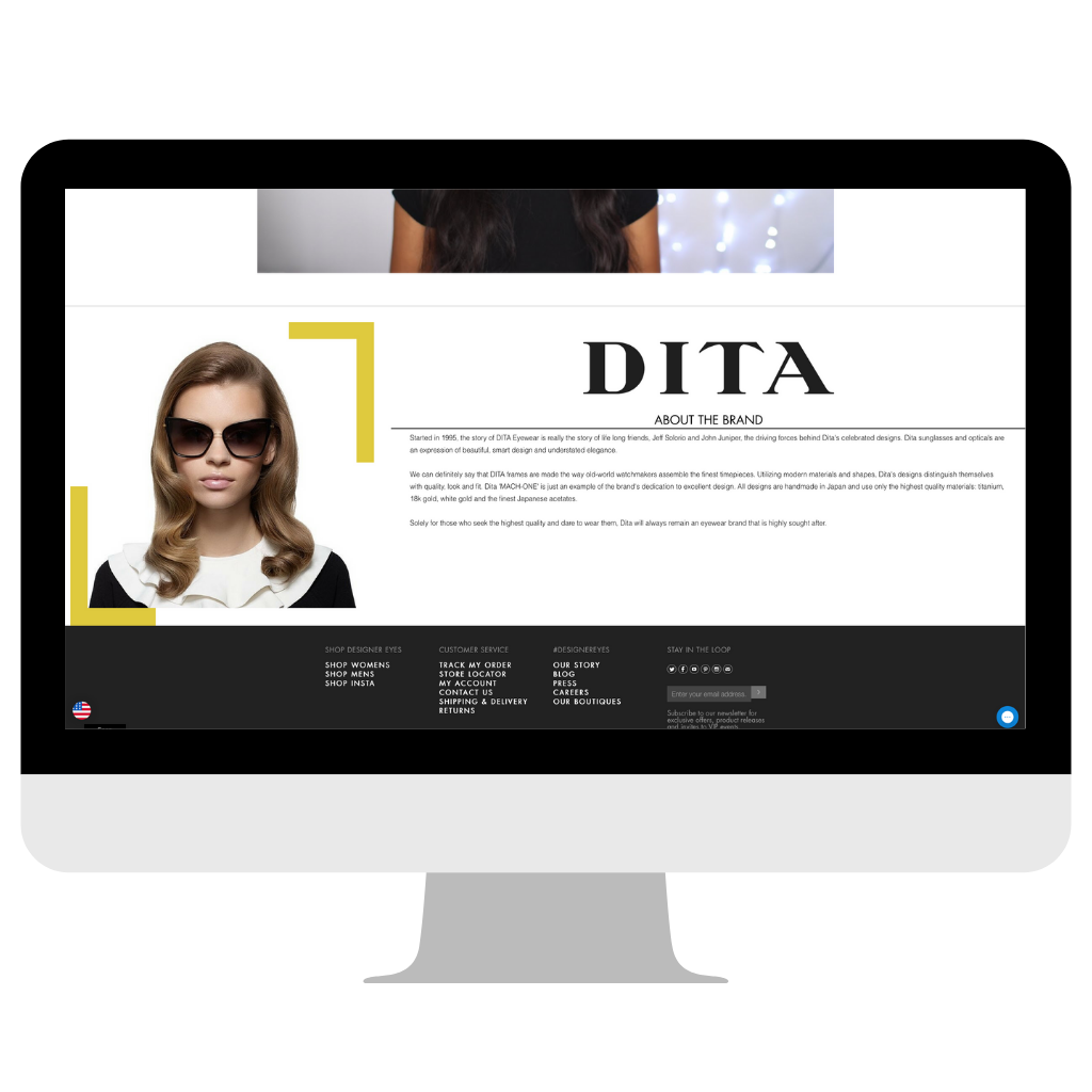 Dita-Sunglasses-Website-design-4