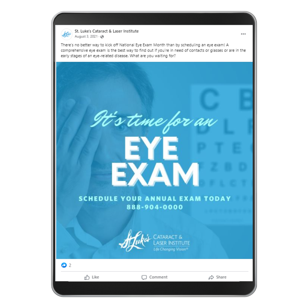 St Luke's Eye Exam reminder (1)